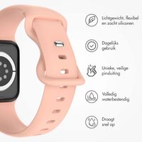 imoshion Siliconen⁺ bandje Apple Watch Series 1 t/m 9 / SE (38/40/41 mm) | Series 10 / 11 (42 mm) - Maat S/M - Vintage Rose