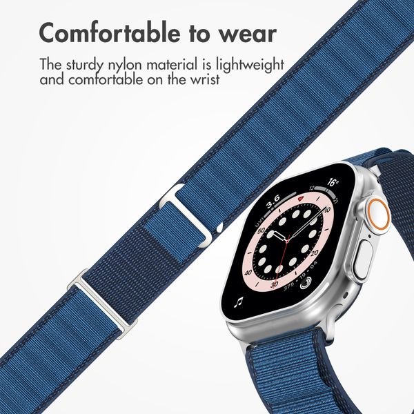 Accezz Nylon Alpine Band Apple Watch | 44/45/46/49 mm - Dark Blue