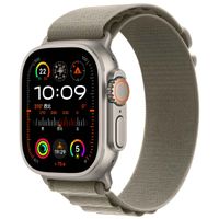 WiWu Alpine nylonband Apple Watch Series 1 t/m 11 / SE / Ultra (44/45/46/49 mm) - Olive Green