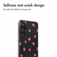 imoshion Design hoesje Samsung Galaxy S24 FE - Dusty Rose Connected Hearts