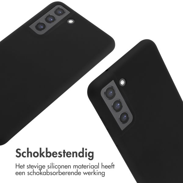 imoshion Siliconen hoesje met koord Samsung Galaxy S21 FE - Zwart