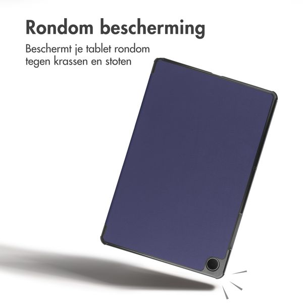 imoshion Trifold Bookcase Samsung Galaxy Tab A11 Plus - Donkerblauw