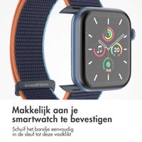 imoshion Nylon bandje Apple Watch Series 1 t/m 9 / SE (38/40/41 mm) | Series 10 / 11 (42 mm) - Dark Navy Blue