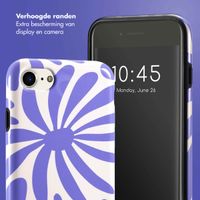 Selencia Vivid Backcover Apple iPhone SE (2022 / 2020) / 8 / 7 / 6(s) - Modern Bloom Sapphire Blue