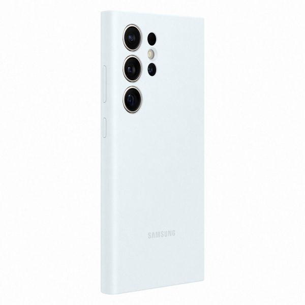 Samsung Originele Silicone Backcover Samsung Galaxy S24 Ultra - White