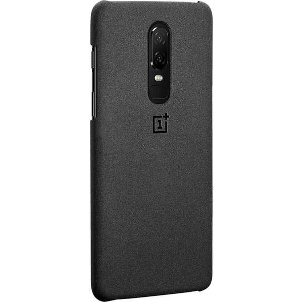 OnePlus Sandstone Protective Backcover OnePlus 6 - Zwart