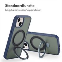 Accezz Ring Stand Backcover met MagSafe Apple iPhone 14 - Blauw
