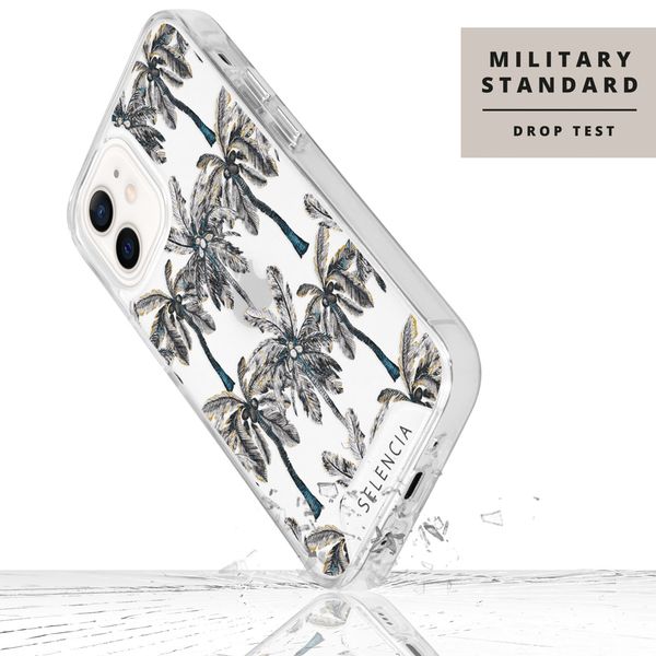 Selencia Zarya Fashion Extra Beschermende Backcover Apple iPhone 12 Mini - Palmtree