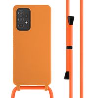 imoshion Siliconen hoesje met koord Samsung Galaxy A53 - Oranje