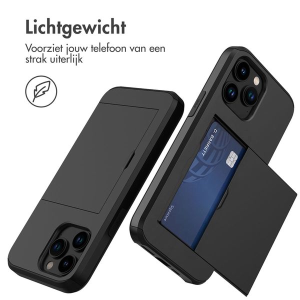 imoshion Backcover met pasjeshouder Apple iPhone 14 Pro - Zwart