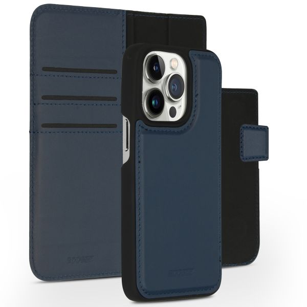 Accezz Premium Leather 2 in 1 Wallet Bookcase iPhone 14 Pro - Donkerblauw