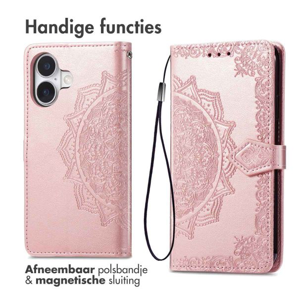 imoshion Mandala Bookcase Apple iPhone 17 - Rosé Goud