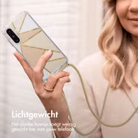 imoshion Design hoesje met koord Samsung Galaxy A36 - Beige Graphic