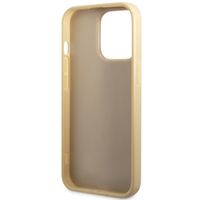 Guess Glitter Flakes Backcover Apple iPhone 14 Pro - Goud