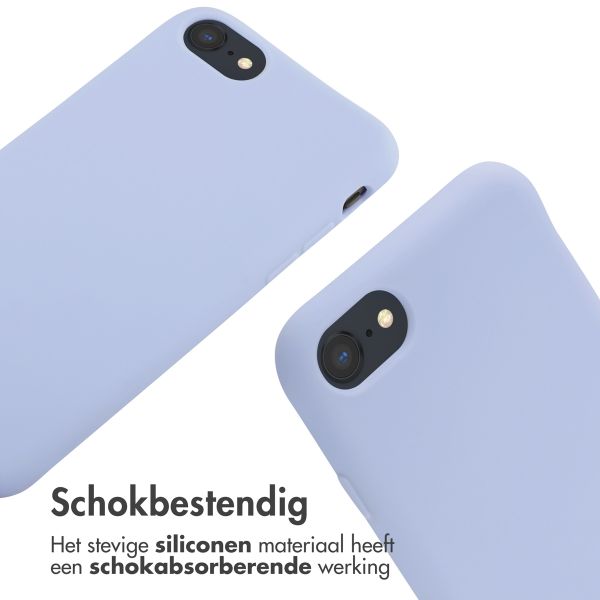 imoshion Siliconen hoesje met koord Apple iPhone SE (2022 / 2020) / 8 / 7 - Paars