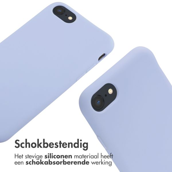 imoshion Siliconen hoesje met koord iPhone SE (2022 / 2020) / 8 / 7 - Paars