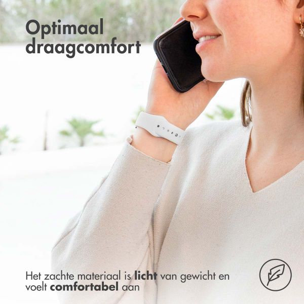 imoshion Siliconen Sport bandje Oppo Watch 46 mm - Wit