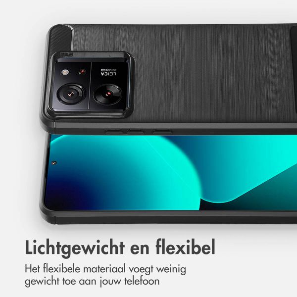 imoshion Brushed Backcover Xiaomi 13T / 13T Pro - Zwart