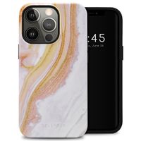 Selencia Vivid Tough Backcover iPhone 13 Pro - Chic Marble Gold