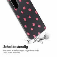 imoshion Design hoesje Samsung Galaxy A56 - Dusty Rose Connected Hearts