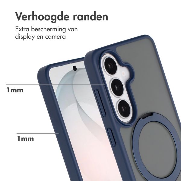 Accezz Ring Stand Backcover met MagSafe Samsung Galaxy S26 - Blauw