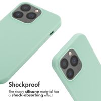 imoshion Silicone Case with Strap Apple iPhone 13 Pro - Mint Green