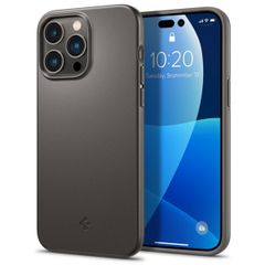 Spigen Thin Fit Backcover iPhone 14 Pro Max - Grijs