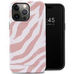 Selencia Vivid Back Cover Apple iPhone 14 Pro Max - Colourful Zebra Old Pink