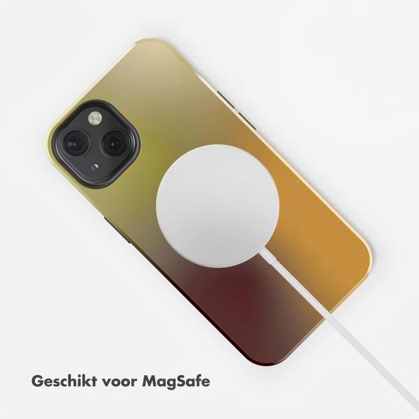 Selencia Vivid Backcover met MagSafe Apple iPhone 13 - Gradient Olive Dust