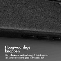 Accezz MagSafe Leather Backcover Apple iPhone 16 - Onyx Black