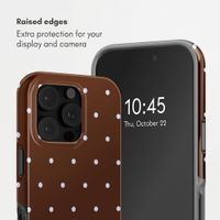 Selencia Vivid Back Cover Apple iPhone 16 Pro Max - Happy Dots Chocolate
