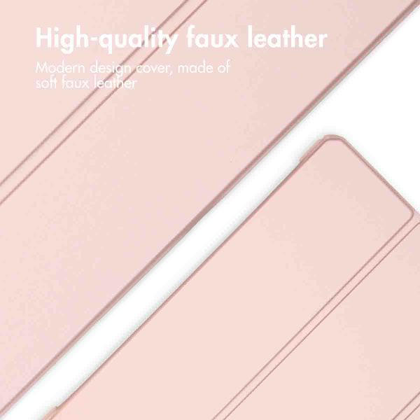 imoshion Trifold Hard Case Book Cover Apple iPad Air 11 inch (2026) M4 / (2025) M3 / (2024) M2 / Air 5 (2022) / Air 4 (2020) - Pink