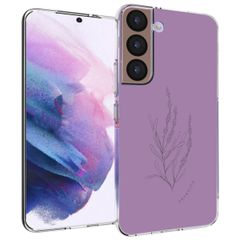 imoshion Design hoesje Samsung Galaxy S22 - Floral Purple