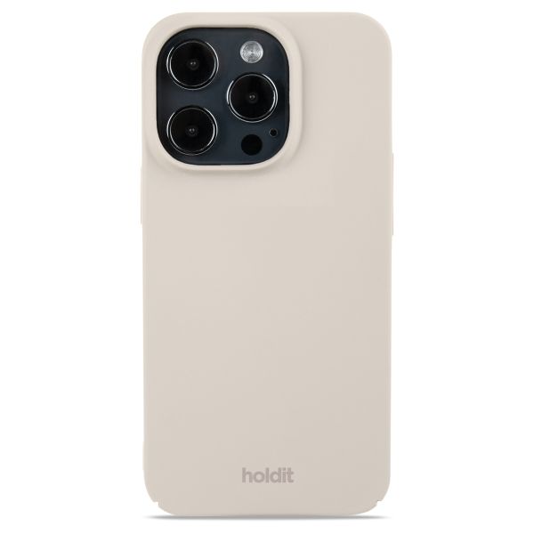 Holdit Slim Case iPhone 15 Pro - Light Beige