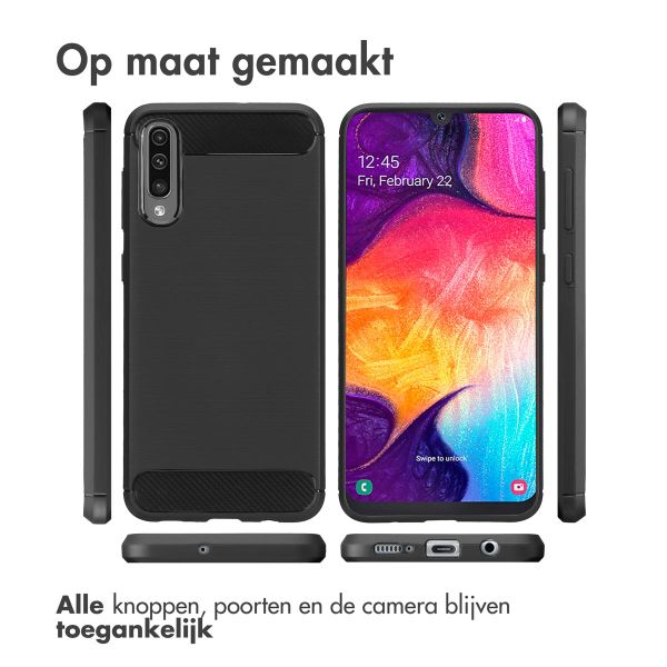 imoshion Brushed Backcover Samsung Galaxy A50 / A30s - Zwart