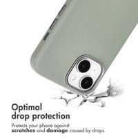 Accezz Leather Back Cover with MagSafe Apple iPhone 15 - Light Grey