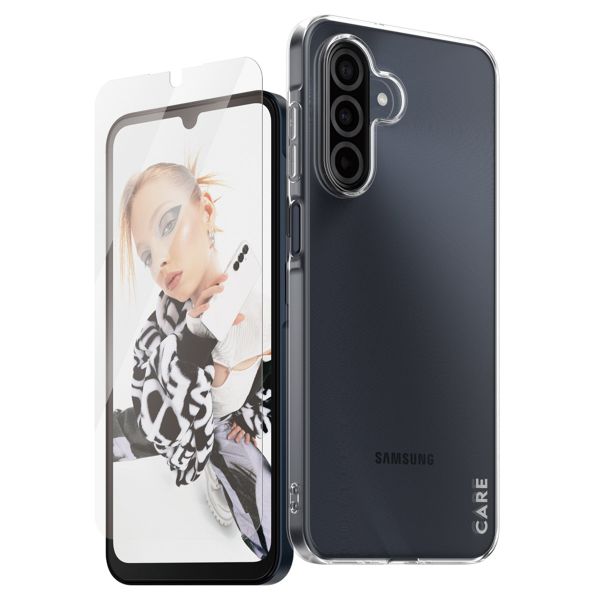 CARE by PanzerGlass Fashion Backcover XR + Ultra-Wide Fit Screenprotector incl. applicator Samsung Galaxy A26 - Transparant