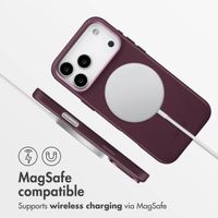 Accezz Leather Back Cover with MagSafe Apple iPhone 17 Pro Max - Heath Purple
