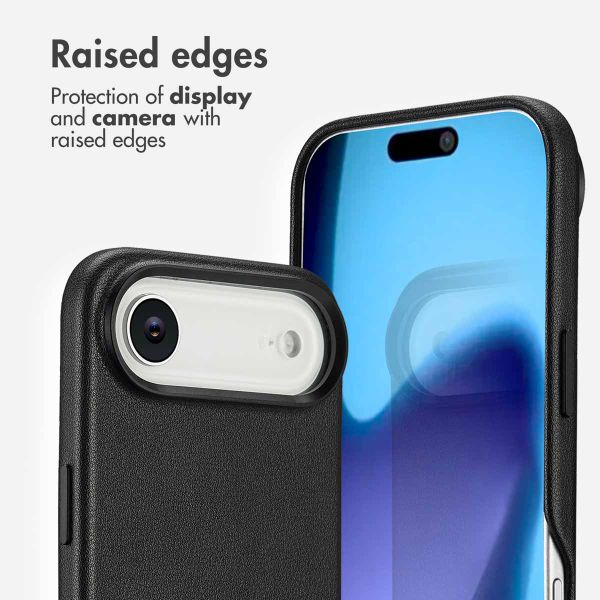 Accezz Leather Back Cover with MagSafe Apple iPhone Air - Onyx Black