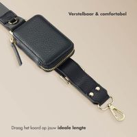 Selencia Telefoonkoord met Klein Tasje - Midnight Black