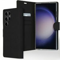 Accezz Wallet Softcase Bookcase Samsung Galaxy S23 Ultra - Zwart