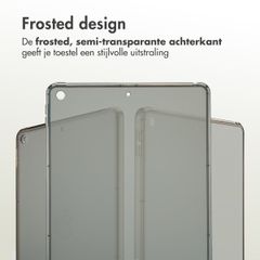Accezz Frosted Backcover Apple iPad 9 (2021) 10.2 inch / iPad 8 (2020) 10.2 inch / iPad 7 (2019) 10.2 inch - Zwart