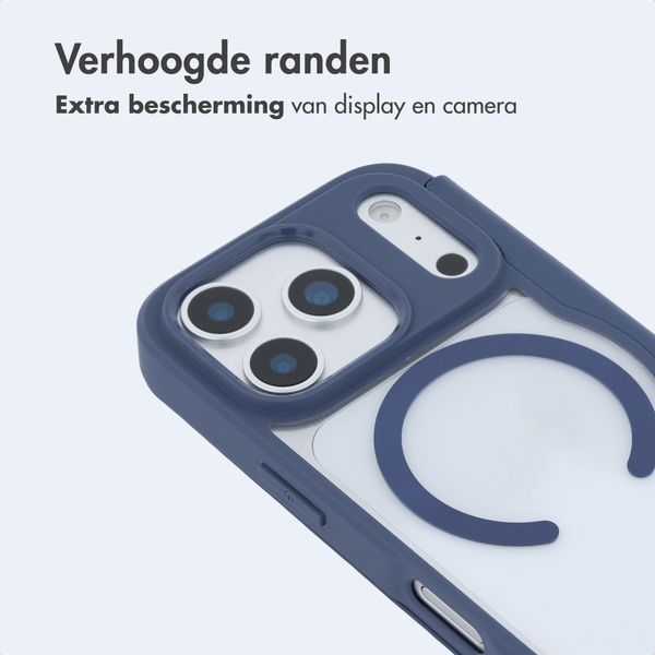 imoshion Transparante Bookcase met MagSafe Apple iPhone 17 Pro - Blauw