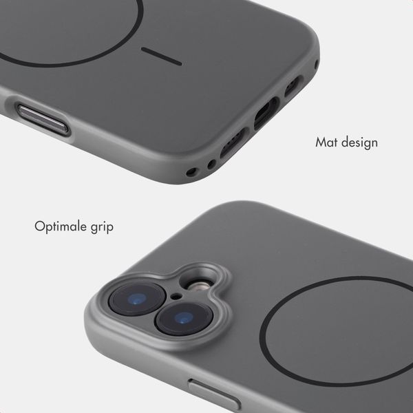 Accezz Grip Backcover met MagSafe Apple iPhone 16 - Grijs