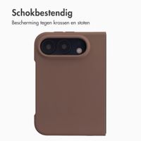 Accezz Liquid Silicone Backcover met MagSafe Apple iPhone Duo - New Tea Brown