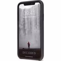 Decoded Leather Backcover iPhone 11 Pro Max - Zwart