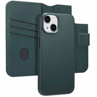 Accezz 2-in-1 Leather Bookcase with MagSafe Apple iPhone 14 - Cedar Green