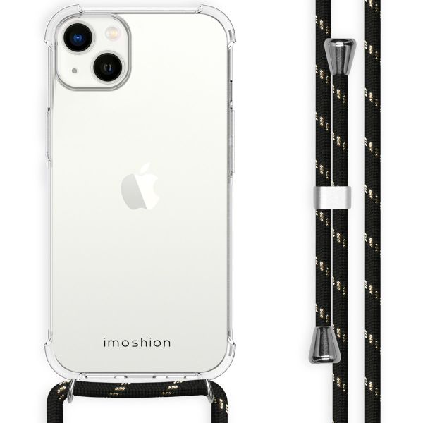 imoshion Backcover met koord Apple iPhone 14 Plus - Zwart & Goud
