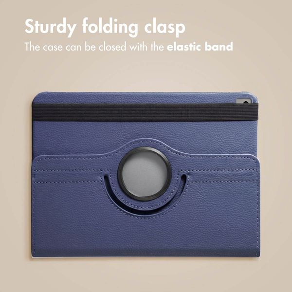 imoshion 360° Rotating Case Apple iPad 9 (2021) 10.2 inch / iPad 8 (2020) 10.2 inch / iPad 7 (2019) 10.2 inch - Dark Blue