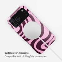 Selencia Vivid Back Cover with MagSafe Apple iPhone 17 Pro Max - Wavy Swirl Pink Plum